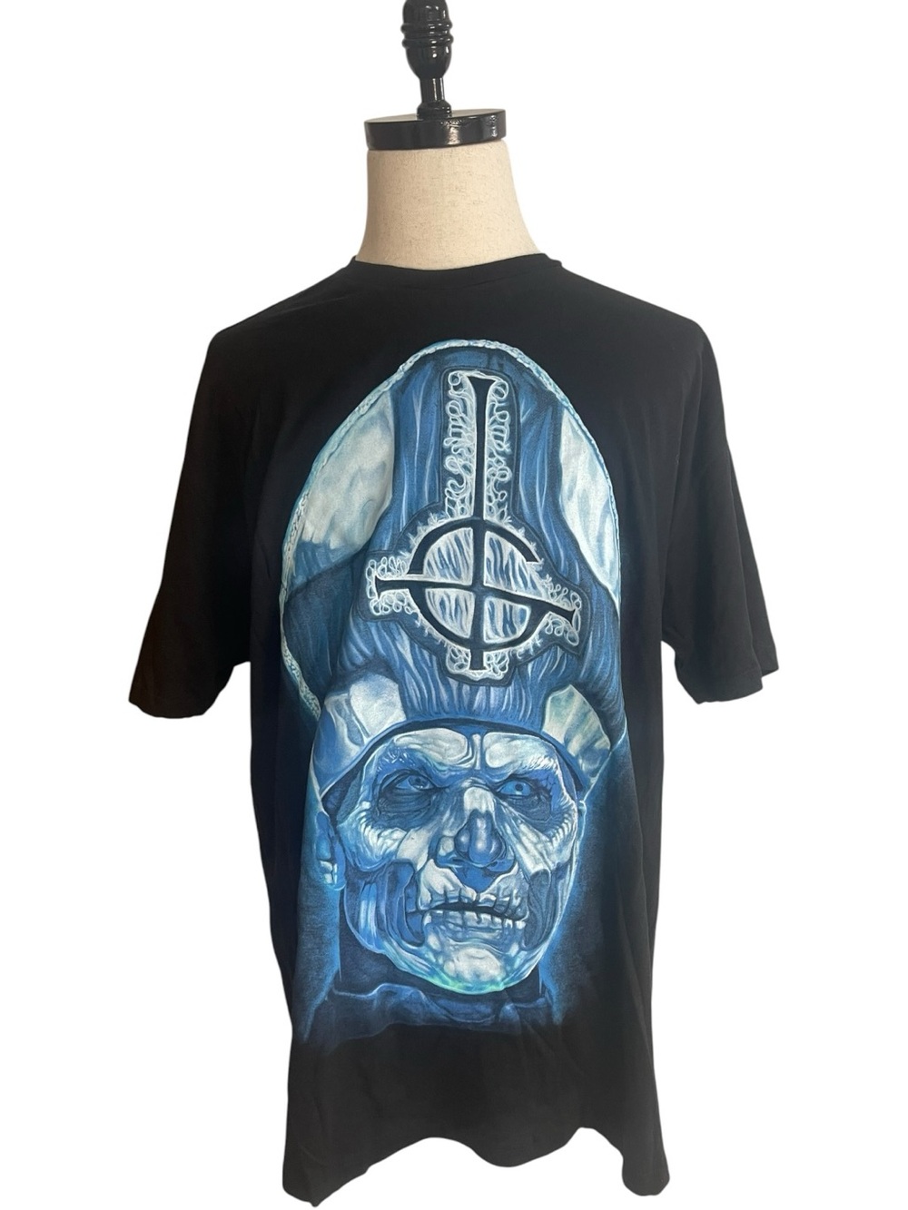 Ghost Papa Emeritus II Black Graphic T-Shirt
